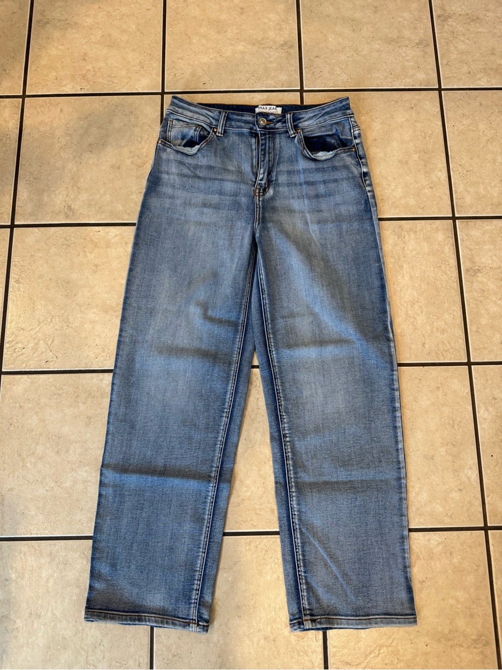 Women’s Blue Straight-Leg Jeans